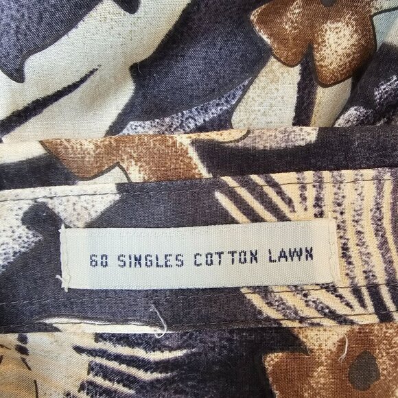 Splatt Men's Hawaiian Shirt M 100% Cotton Floral Print Fine Resortwear - Picture 3 of 9